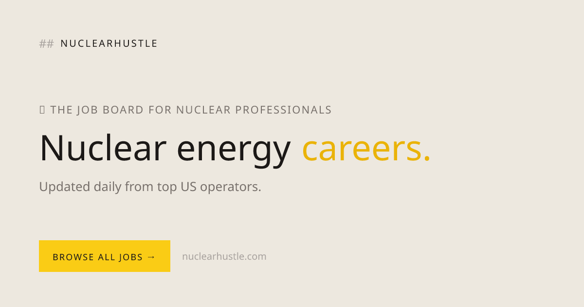 Entergy Nuclear Jobs — 168 Positions | Nuclear Hustle